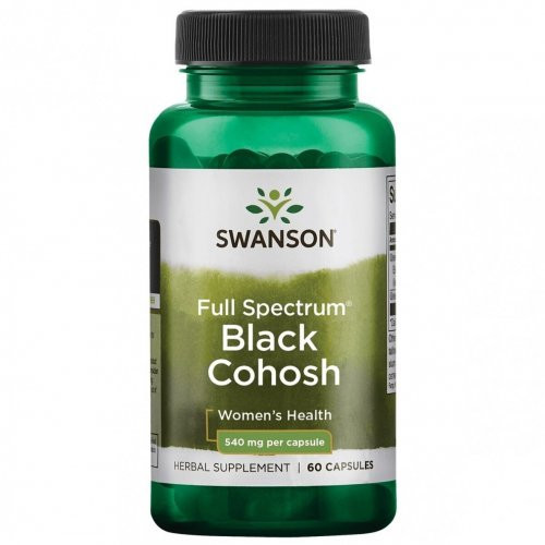 SWANSON Full Spectrum Black Cohosh Women's Health 540mg Maisto papildas moterims 60 kapsulių