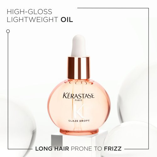 Kérastase Gloss Absolu Glaze Drops Hair Oil Lengvos tekstūros, žvilgesį pabrėžiantis aliejus 45ml