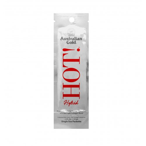 Australian Gold HOT! Hybrid Maximum Tanning Energy Intensifier Įdegį skatinantis kremas 250ml