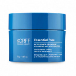 KORFF Essential 2 In 1 Purifying And Scrub Mask Valomoji, šveičiamoji veido kaukė 50ml