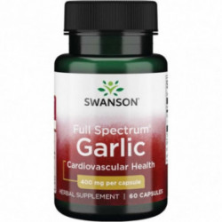 SWANSON Full Spectrum Garlic Cardiovascular Health 400mg Česnakas 60 kapsulių
