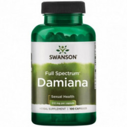 SWANSON Full Spectrum Damiana Sexual Health 510mg Damiana lapai 100 kapsulių