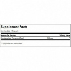 SWANSON Full Spectrum Damiana Sexual Health 510mg Damiana lapai 100 kapsulių