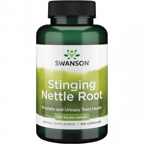 SWANSON Stinging Nettle Root Prostate and Ulinary Trach Health 500mg Didžioji dilgelė 100 kapsulių
