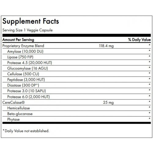 SWANSON N-Zimes Digestive Health Enzimai 90 kapsulių