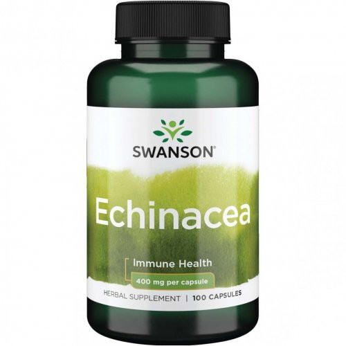 SWANSON Echinacea Immune Health 400mg Ežiuolė 100 kapsulių