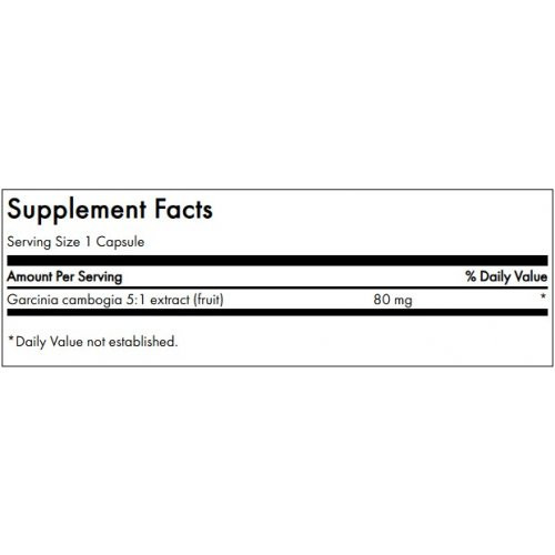 SWANSON Garcinia Cambogia Weight Management Garcinija ekstraktas 60 kapsulių