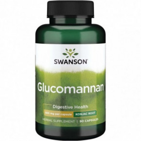 SWANSON Glucomannan Digestive Health 655mg Gliukomananas 90 kapsulių