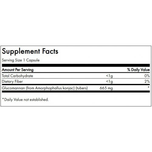 SWANSON Glucomannan Digestive Health 655mg Gliukomananas 90 kapsulių