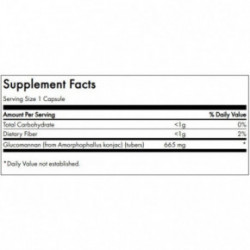 SWANSON Glucomannan Digestive Health 655mg Gliukomananas 90 kapsulių