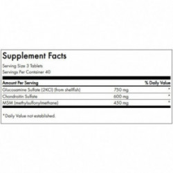 SWANSON Glucosamine, Chondroitin and MSM Joint Health and Mobility Papildas sąnariams 120 kapsulių