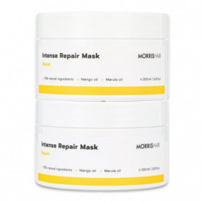 MorrisHair Intense Repair Mask Duo Set Pažeistų plaukų kaukių rinkinys