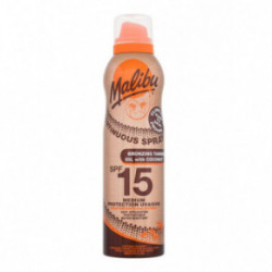 Malibu Continuous Spray Bronzing Tanning Oil with Coconut SPF15 Purškiamas apsauginis aliejus 175ml