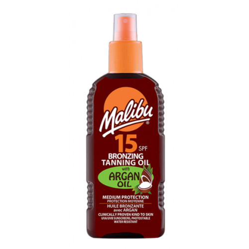 Malibu Bronzing and Tanning Oil With Argan Oil 200ml