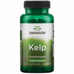 SWANSON Kelp Tyroid Support Iodine Source Natūralus jodas 250 tablečių