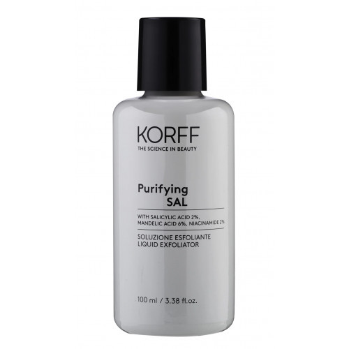 KORFF Purifying Sal Liquid Exfoliator Skystas valantis veido odą šveitiklis 100ml