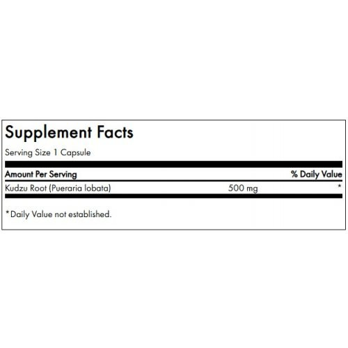 SWANSON Full Spectrum Kudzu Root Cardiovascular and Liver Support 500mg Kudzu šaknis 60 kapsulių