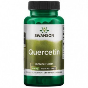 SWANSON Quercetin Immune Health 475mg Kvertsetiin 60 kapslit