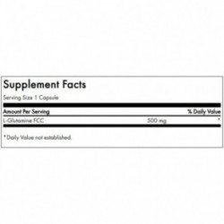 SWANSON L-Glutamine Muscle Health and Recovery 500mg L-Glutaminas 100 kapsulių