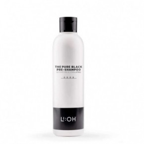 LI:OH The Pure Black Pre-Shampoo Detoksikuojantis, giliai valantis plaukų šampūnas 250ml