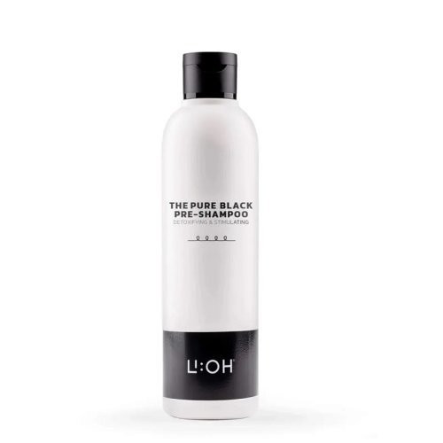 LI:OH The Pure Black Pre-Shampoo Detoksikuojantis, giliai valantis plaukų šampūnas 250ml