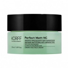KORFF Perfect Matt NC Antiage Mattifying Face Cream Stangrinantis, matinį atspalvį suteikiantis veido kremas 50ml