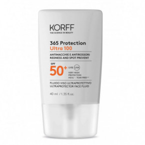 KORFF 365 Protection Ultraprotector 100 Face Fluid SPF50+ Plataus spektro fluidas, apsauga nuo saulės 40ml
