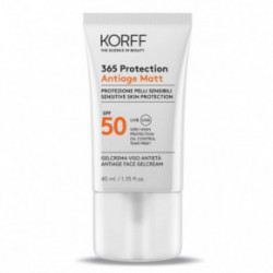 KORFF 365 Protection Antiage Matt Face Gelcream SPF50+ Apsauginis veido gelinis kremas su apsauga 40ml