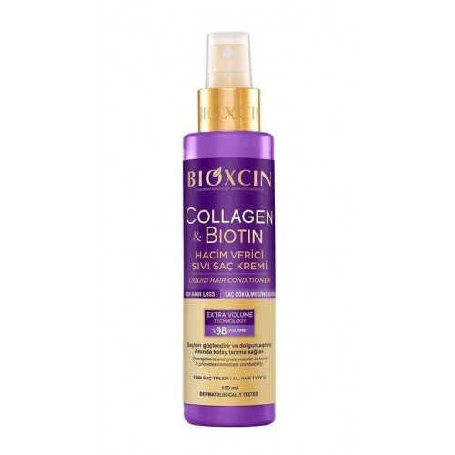 Bioxcin (Bioxsine) Collagen & Biotin Conditioner Nenuplaunamas, apimties suteikiantis kondicionierius 150ml