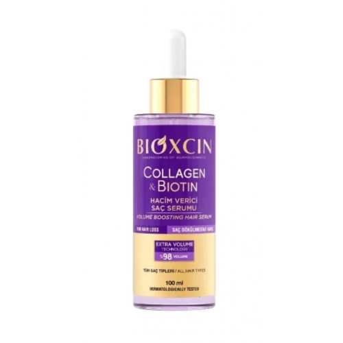 Bioxcin (Bioxsine) Collagen & Biotin Volume Boosting Serum Apimties suteikiantis serumas 100ml