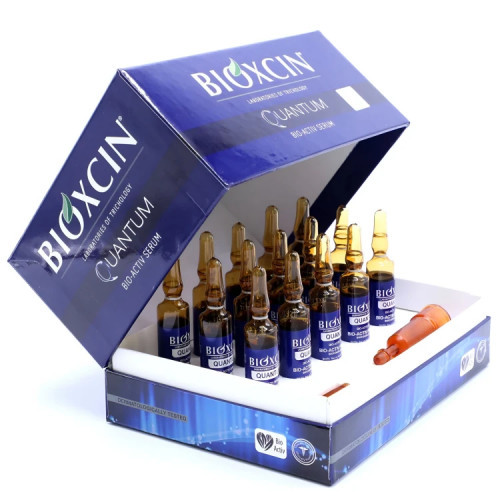 Bioxcin (Bioxsine) Quantum Bio-Activ Serum Plaukus storinantis serumas su aktyviais peptidais 15X6ml