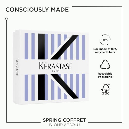 Kérastase Blond Absolu Gift Set Šviesintų plaukų priežiūros priemonių rinkinys 2x250ml