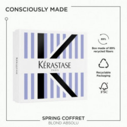Kérastase Blond Absolu Gift Set Šviesintų plaukų priežiūros priemonių rinkinys 2x250ml