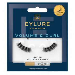 Eylure Volume & Curl False Lashes 3/4 Length Dirbtinės blakstienos No. 128