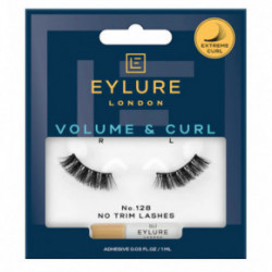 Eylure Volume & Curl False Lashes 3/4 Length Dirbtinės blakstienos No. 128