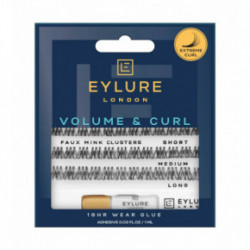 Eylure Volume & Curl Faux Mink Clusters Dirbtinių blakstienų kuokšteliai 26 vnt.