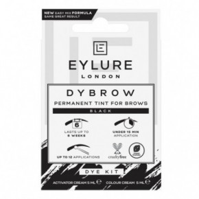 Eylure Dybrow Permanent Tint For Brows Kit Black