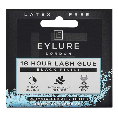 Eylure 18 Hour Lash Glue Black Finish Dirbtinių blakstienų klijai 4.5ml