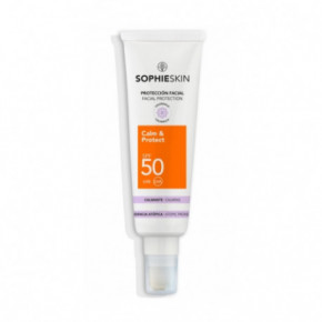 Sophie Skin Sun Protection Calm & Protect Facial Sunscreen Raminantis apsauginis veido kremas nuo saulės SPF50 apsauga 50ml