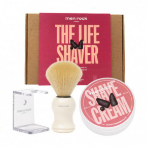 Men Rock The Life Shaver Black Pomegranate Essential Shaving Kit Skutimosi priemonių rinkinys 1vnt.