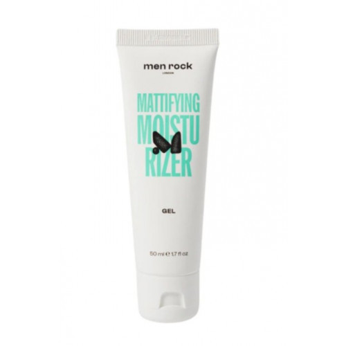 Men Rock Mattifying Moisturizer Gel With Niacinamide Matizuojantis drėkinamasis veido gelis su niacinamidu 50ml