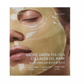 NACIFIC Green Tea Cica Collagen Gel Mask Kolageno gelinė kaukė su žaliosios arbatos ir azijinės centelės kompleksu 1 vnt.
