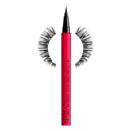 NYX Professional Makeup XMASS Jumbo Lash and Liner Kit Riboto leidimo dirbtinių blakstienų ir akių apvado-klijų rinkinys