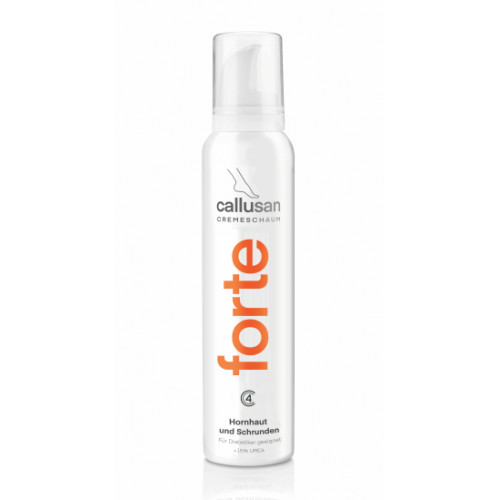Callusan Forte Cream Mousse Kreminės putos įtrūkusiai ir kietai pėdų odai 175ml