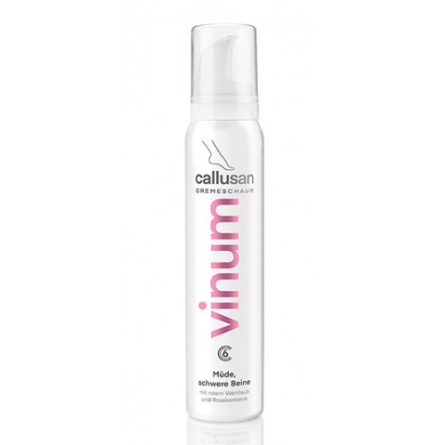 Callusan Vinum Cream Mousse Kreminės putos pavargusioms ir sunkioms kojoms 125ml