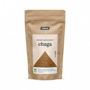 Iconfit Chaga Powder Natural Ekologiški čaga milteliai 100g