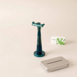 Leaf Shave Twig Single Edge Kit Rinkinys su vienašmeniu skustuvu Chrome