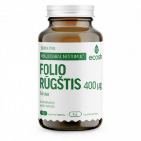 Ecosh Folic Acid 400mg Bioaktiivne foolhape 90 kapslit
