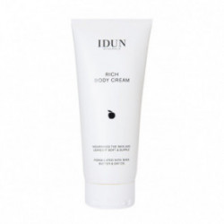 IDUN Rich Body Cream Maitinamasis kūno kremas su sviestmedžių ir avižų aliejais 200ml