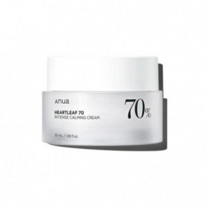 ANUA Heartleaf 70% Intense Calming Cream Nomierinošs sejas krēms 50ml